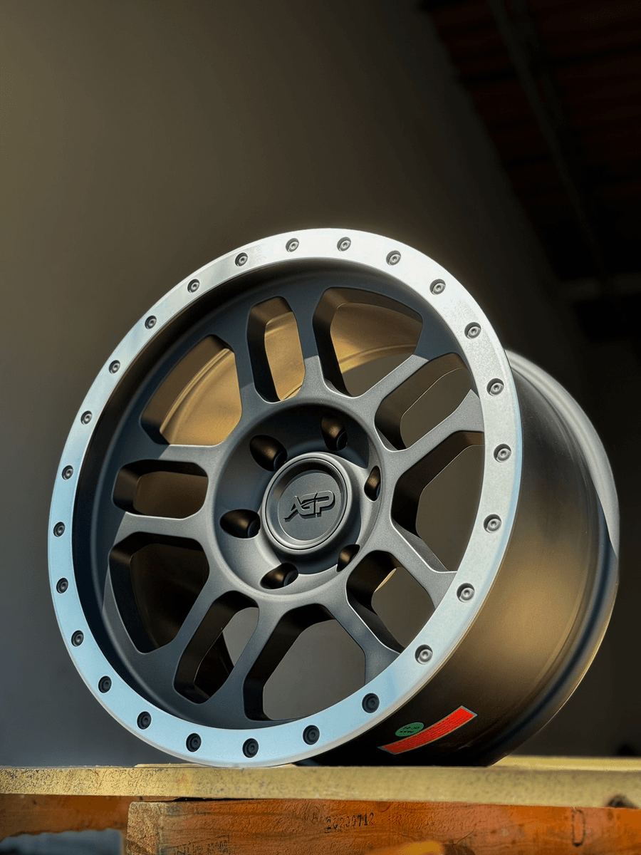 AGP 17x9 AGP Trux 301 5x127 5x5 Black w/Machined Ring (-12mm)