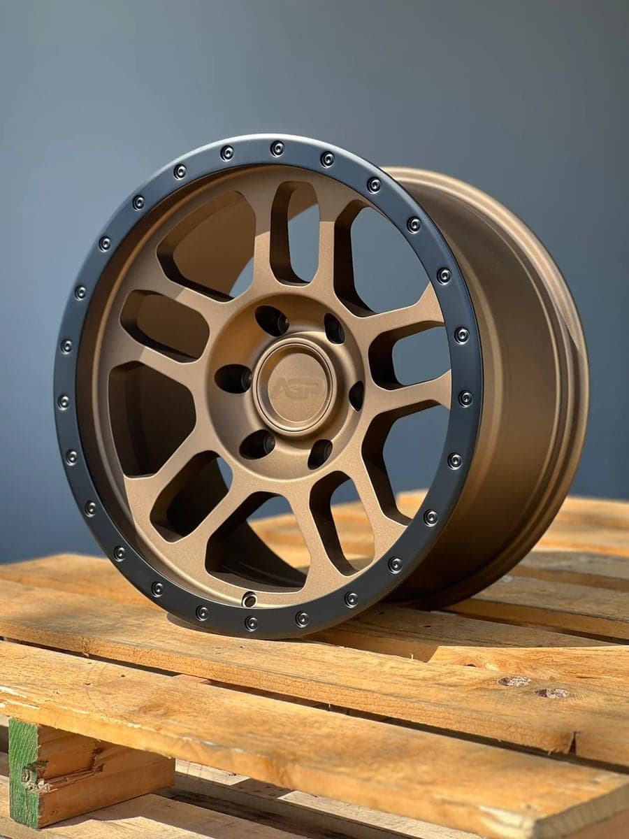 AGP 17x9 AGP TRUX 301 6x135 Bronze w/Black ring (+1mm)