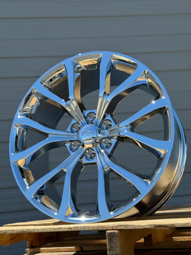 AGP 22x9.5 Style "125" 6x135 Chrome (+40mm) wheel