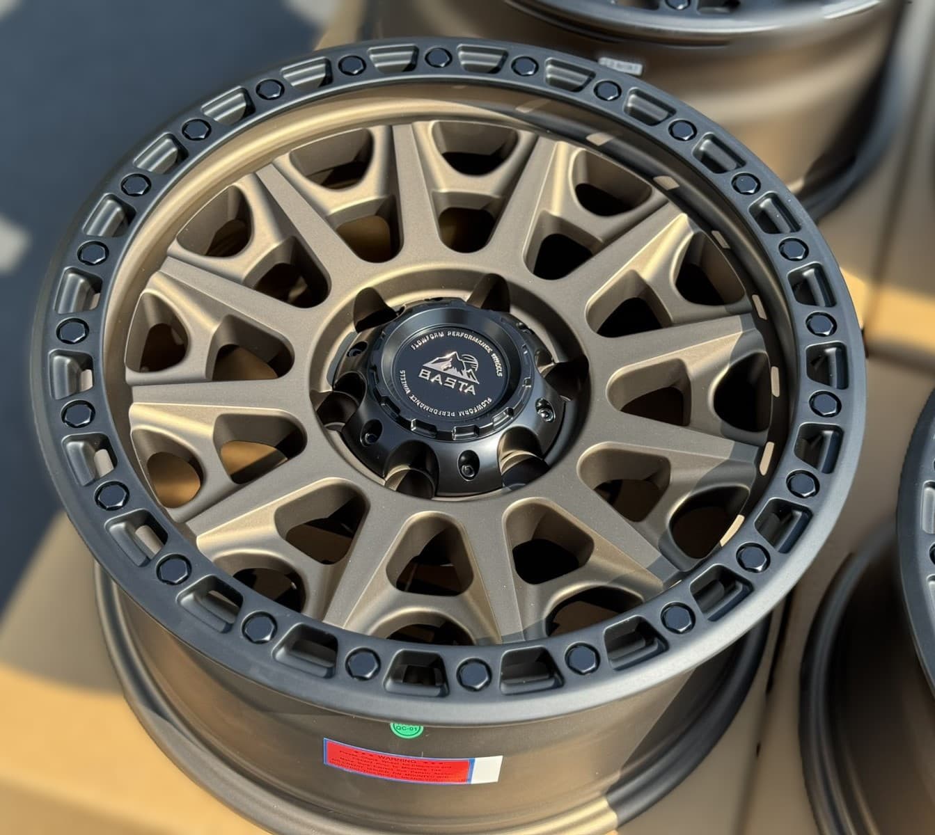 BASTA 17x8.5 Basta RF2 6x135 Bronze w/Black ring (+18mm)